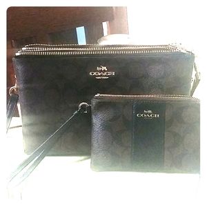Coach purse and coin wallet
